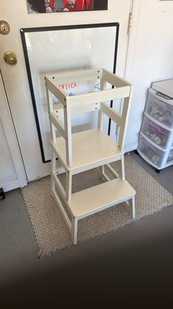 White Wooden Kids Learning Tower