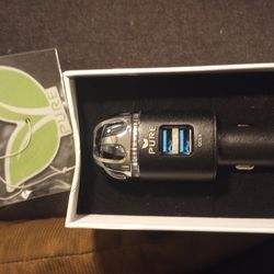 PURE CAR AIR PURIFIER &DUAL USB CAR CHARGER