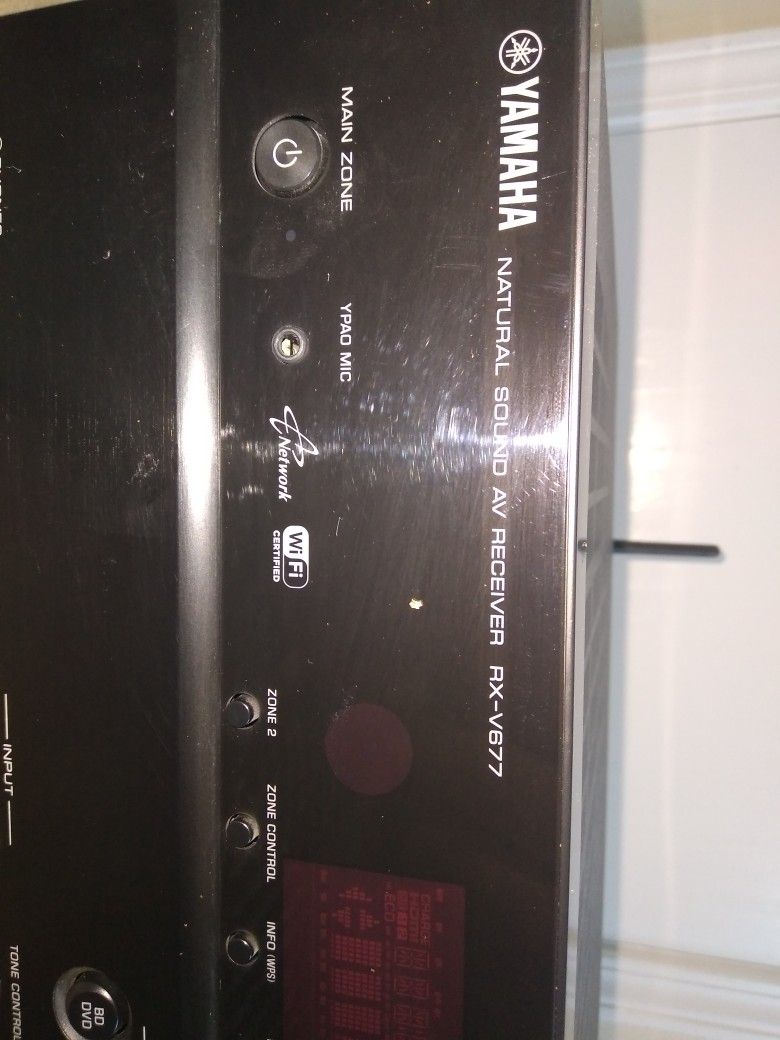 Yamaha RX-V677 7.2 Channel WiFi Built-in High Performance Network AV Receiver