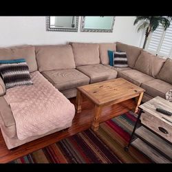 3 Piece Brown Sectional Sofa Couch-DELIVERY AVAILABLE!
