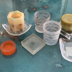 Candles And 8 Candle Holders