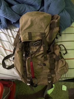 Military style north face back pack