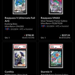 Pokemon Cards & Slab Lot