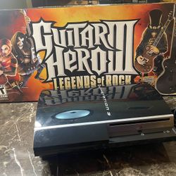 Ps3 and Guitar Hero Legends of Rock