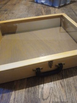 Wood display case