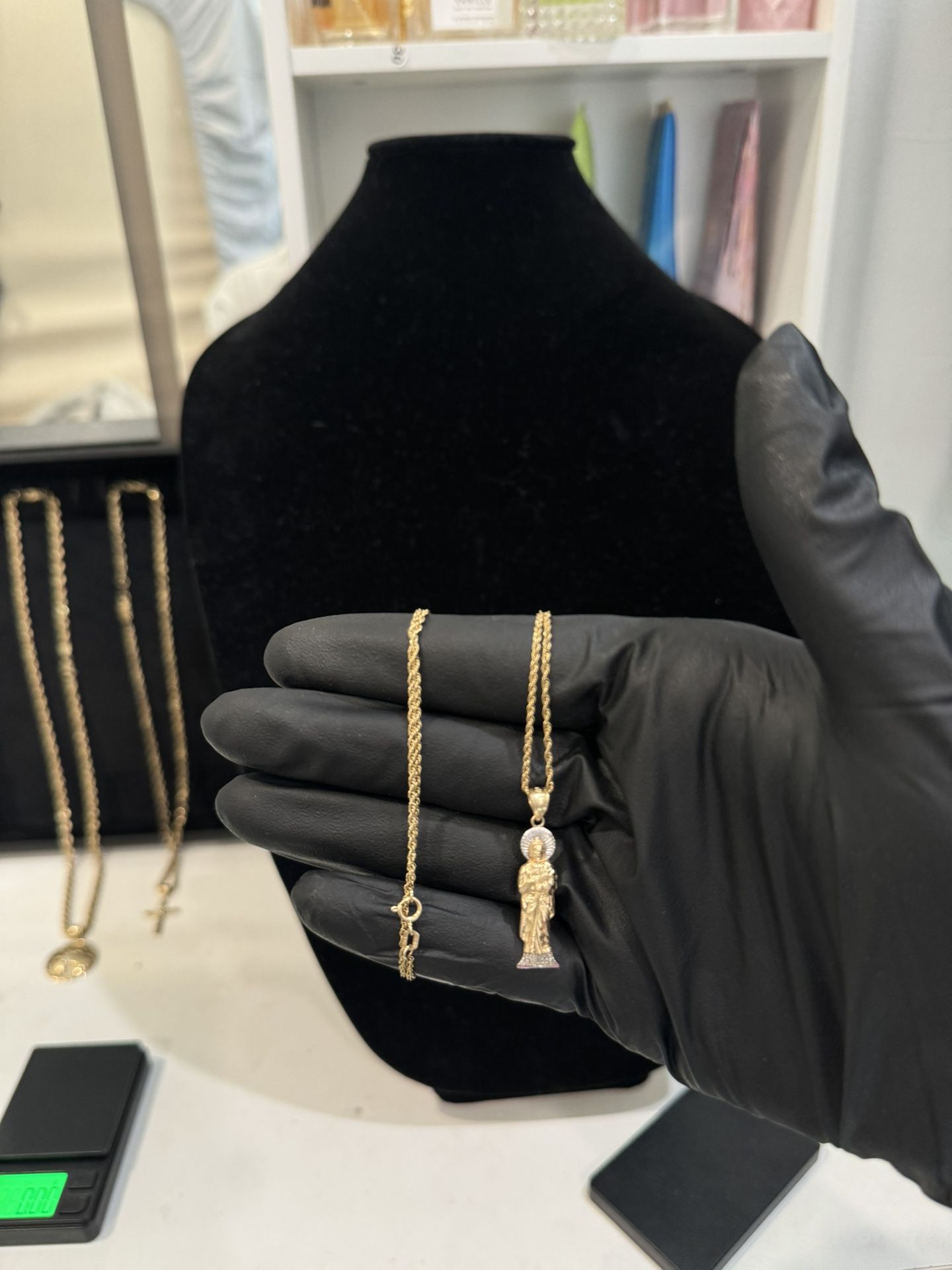 14k Gold San Judas Chain