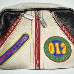 United Colors of Benetton 3 Zip Front 012 Windbreaker Stamp Bag