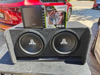 JL Audio 12s JL ported box Alpine amp and wiring kit