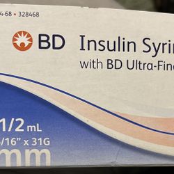 8mm Insulin Syringes 