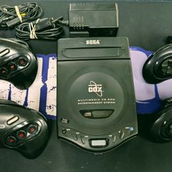 Sega CDX Console With Controllers