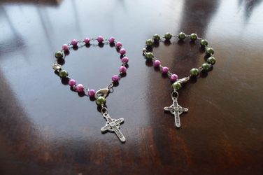 Handmade Rosary Bracelet Set