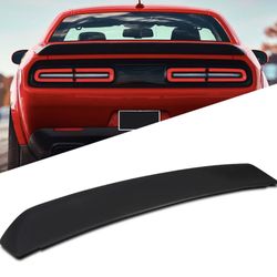 Fit Dodge 08-17 Challenger SRT Style Matte Black ABS Rear Trunk Spoiler 