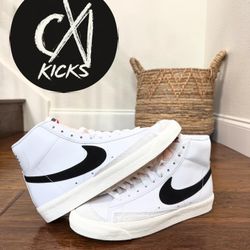 Size 9.5 - Nike Blazer Mid 77 Vintage White Black 2019