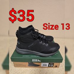 Eddie Bauer Men's Black Rapoza Style Outdoor Boot Brand New Size 13