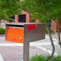 Mailbox Custom Home Decor Lockable Modern Outdoor Yard Art