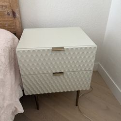 West Elm 2 Drawer Nightstand