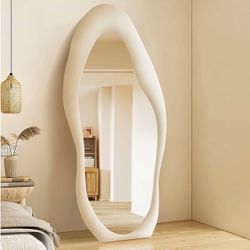 LOW PRICE MOVING- $400 RETAIL NEW WAVY VELVET MIRROR