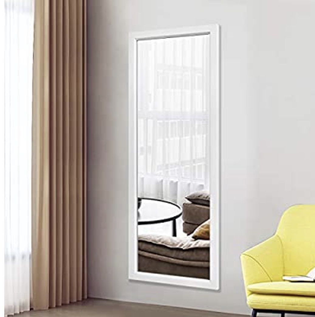 Wall mirror brand new full length 44 x 16 wall / door mirror. white