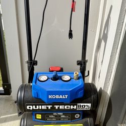KOBALT  QUIET TECH  AIR COMPRESSOR (like new)