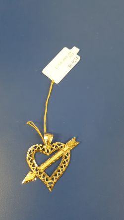 Heart pendant 10k, 2.8gr