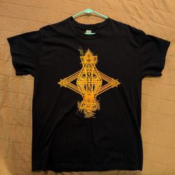 Black Geometric Art Band Tee