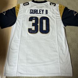 Todd Gurley II Autographed St. Louis/ Los Angeles Rams Jersey With COA