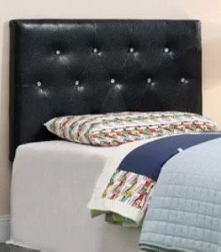 Black Tufted Queen Headboard 