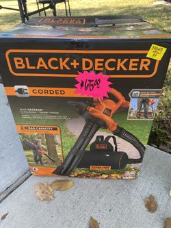 Black And Decker Leaf Vacs / Blower Electric Corded On Sale $65 Each