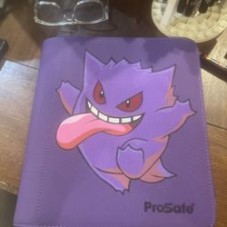 Custom Pokemon  Gengar 125 Top Loader Binder 