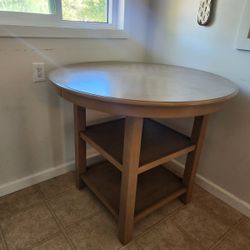 BROWN DINING TABLE/5 CHAIRS