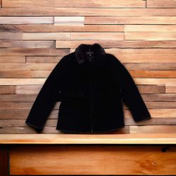 Gallery Men's Black  Winter Coat Size XL  RN 36232