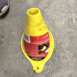 yellow FloTool Big Mouth Funnel. 