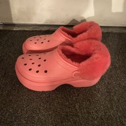 Pink Crocs 