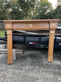 White Oak Fireplace Mantel