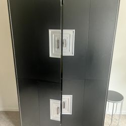 Large Black TV Armoire