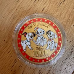 D23 The Ultimate Disney Fan Event 101 Dalmatians 65 Years Medallion Coin In Case