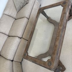 Wood & Glass Coffee Table Moving 