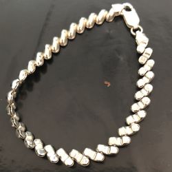 Size 6 Silver .925 Bracelet