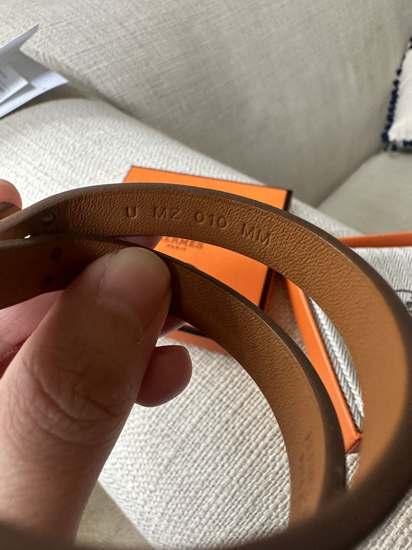 Hermes Rose Gold Bracelet T3 Nata