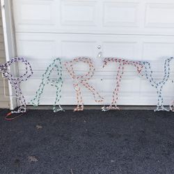9ft Light Up “PARTY” Sign