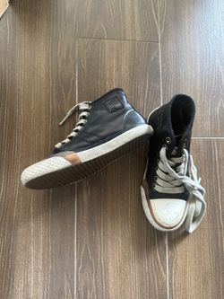 Frye Greene Mid Lace Up Sneakers- Distressed