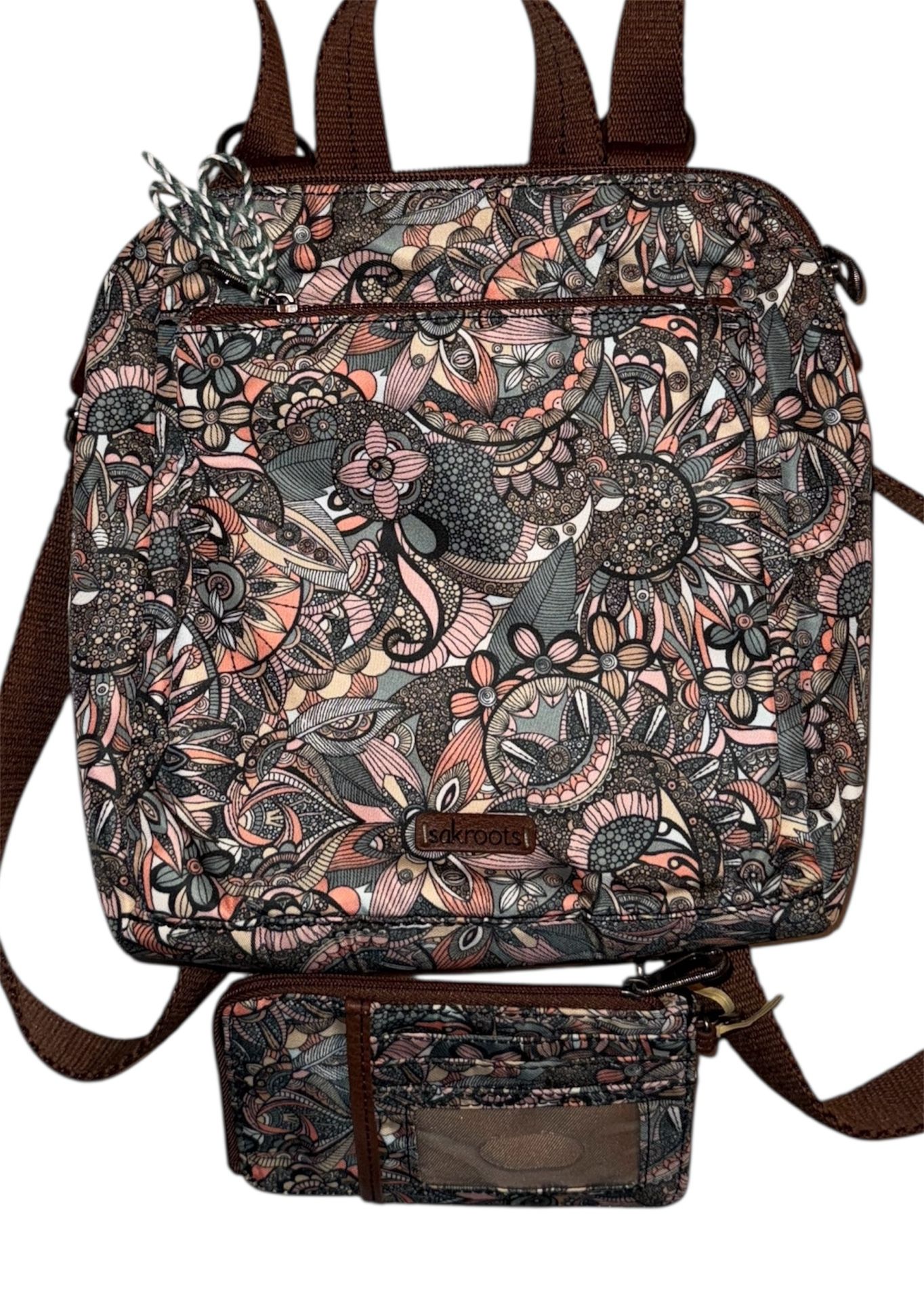 Sakroots Mini Backpack & Card Wallet Sienna Spirit Desert pattern NWOT