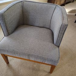 Grey Club Lounge Cocktail Accent Chair Armchair Set For living Room