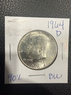 1964 D Kennedy Half Dollar 90% silver