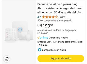 Paquete de kit de 5 piezas Ring Alarm – sistema de seguridad para el hogar con 30 dÃas gratis del plan de suscripción Ring Protect Pro