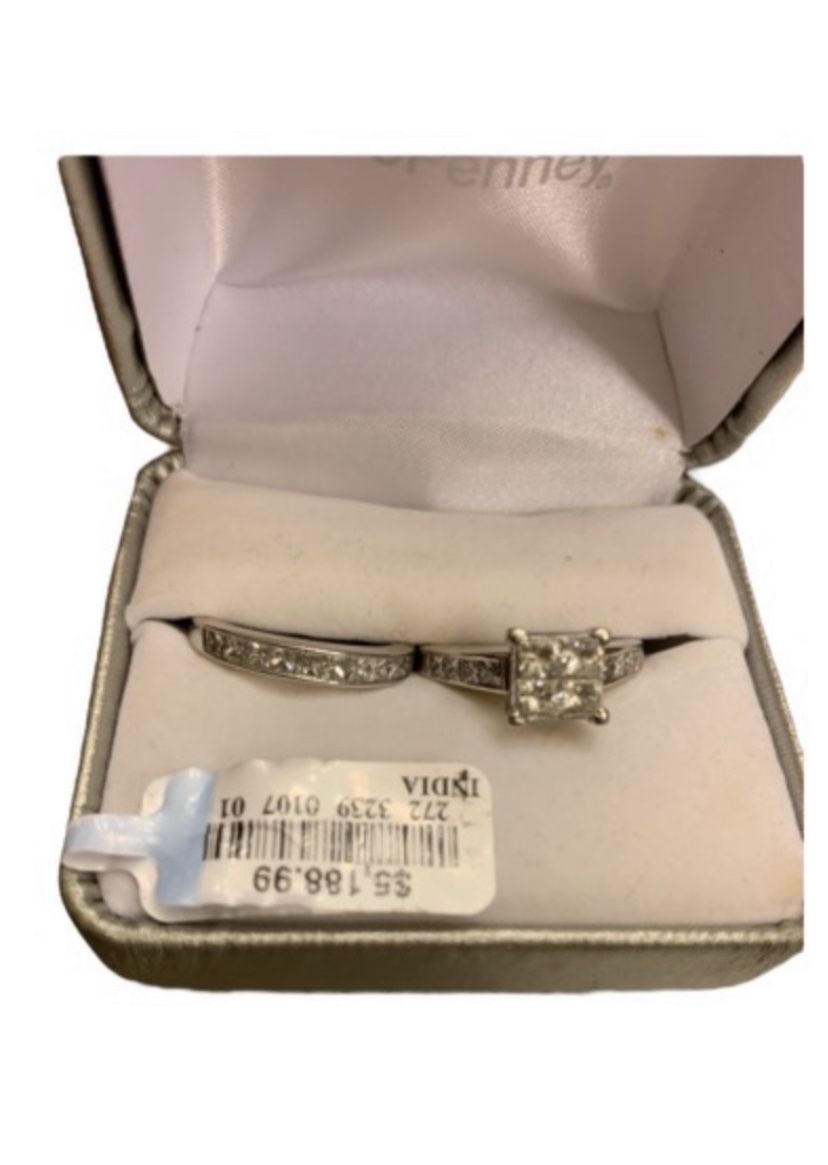 2 Ct Princess Cut diamond Wedding Or Engagingment Rings