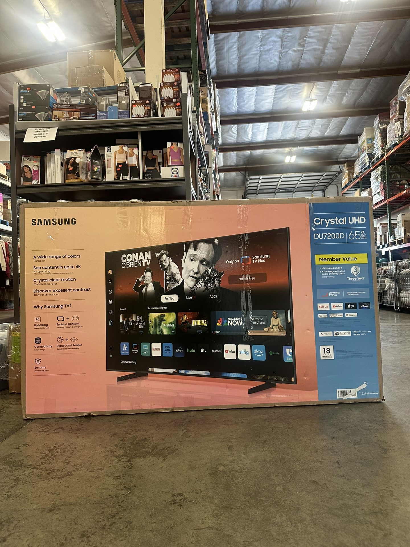 Samsung 65” Crystal UHD Smart TV Brand New In Box