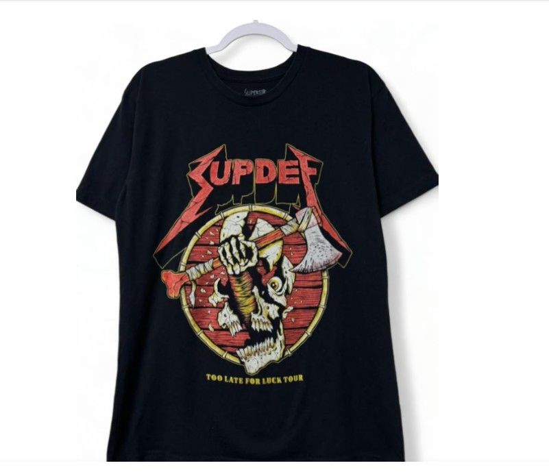 Superior Defense SUP DEF Suptallica 2021 Tour Forward Observations Large T-Shirt