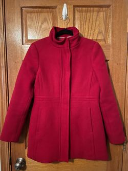 Banana republic red coat-size 4