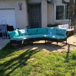 Patio Furniture Set Display Model Used As A Display Round Patio Furniture Set Curved Patio Furniture Set 🆕🚛🚎🆕